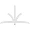 Ekena Millwork Davenport Architectural Grade PVC Gable Bracket, 108"W x 67 1/2"H x 2"D x 6"F, 15/12 Pitch GBP108X68X0206DAV00 - alternate 5